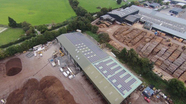 Nearing completion - the new biomass unit at Ransfords 