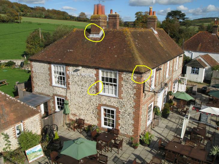Country Pub inspection areas